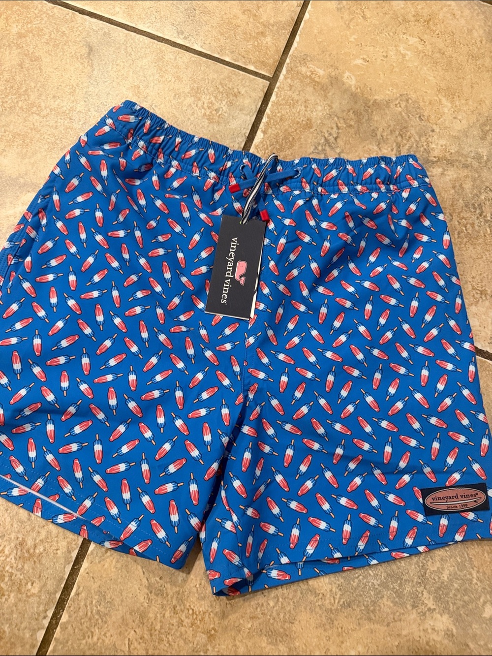 Vineyard Vines Blue Rocket pop kids SzL  Swim trunks